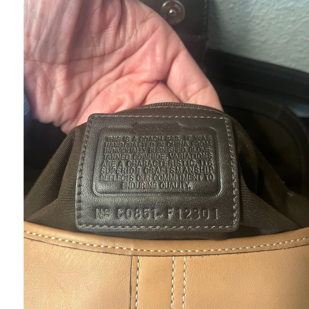 Coach Soho Camel Leather Shoulder Bag - Picture 13 of 13